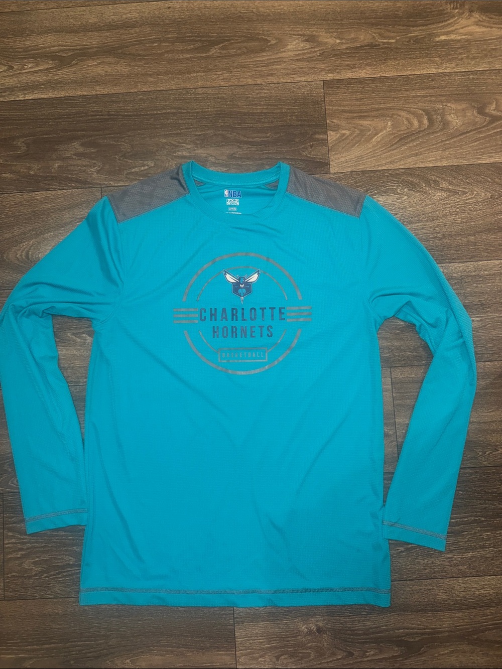 Team Apparel Teal Long-Sleeve Charlotte Hornets Performance Shirt